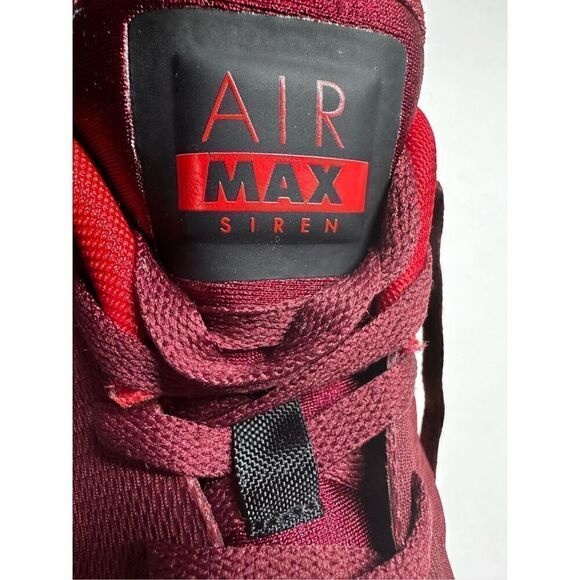 Nike Men’s Nike 749765-600 Air Max Siren Burgundy Black Sz 10,5 Running Sneakers